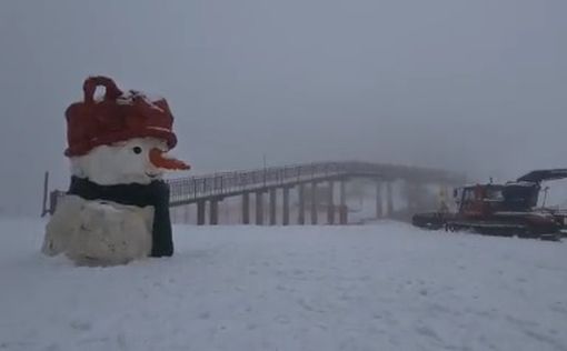 Гора Хермон закрыта для посетителей: сколько там выпало снега