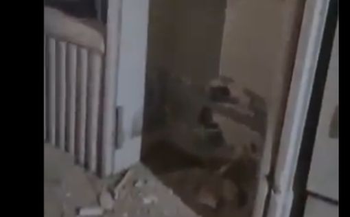 Видео: в ходе обстрела поврежден дом в Сдероте