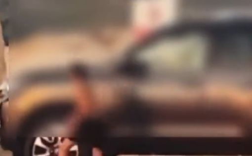Арабский "ребенок" на джипе Land Cruiser бесновался на пляже Ашдода