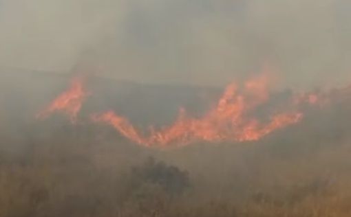 Десять пожаров близ границы с Газой