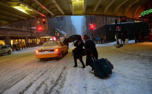 Мощные снегопады в США: 4,3 тысячи рейсов отменены