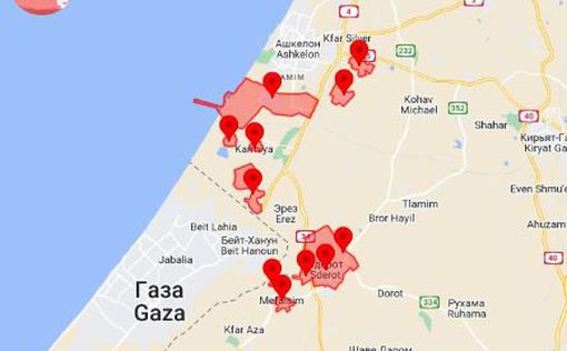 Тревога: ракеты из Газы, обстрел приграничных районов, Сдерот, Ашкелон