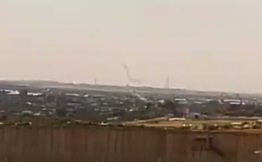 Запуск ракеты из Газы сняли на видео