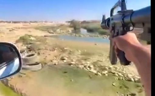 Видео: бедуин едет по Негеву и стреляет из М16