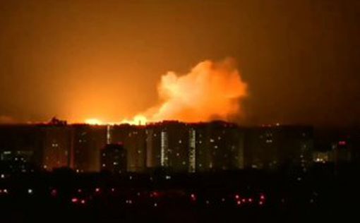Мощный взрыв в Киеве попал на видео