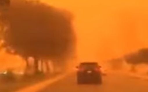 Небо в Ираке стало оранжевым: видео