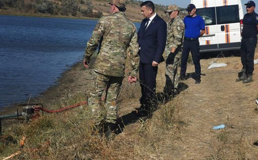 В Молдове в озере Гирбовец нашли обломки ракеты | Фото: https://mai.gov.md/