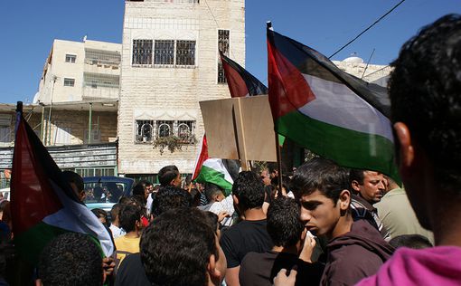 Сотни палестинцев собрались на митинг в центре Хеврона