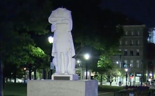 В Бостоне обезглавили памятник Христофору Колумбу