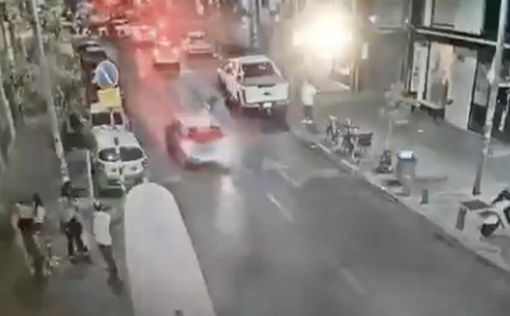 Безумная полицейская гонка в центре Тель-Авива