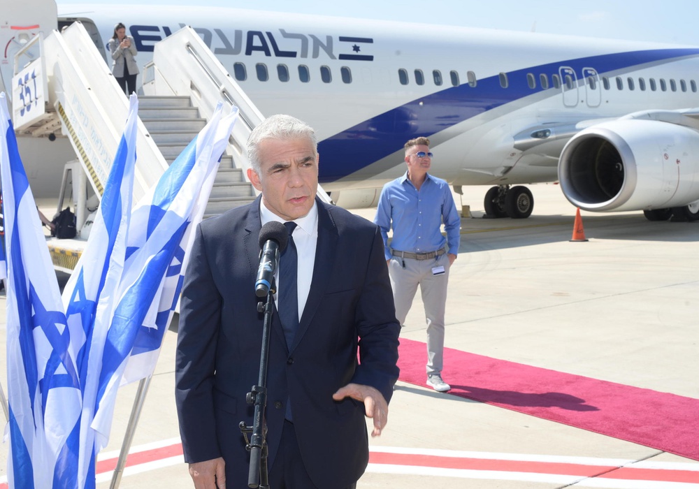 Заявление премьер-министра Яира Лапида перед вылетом с визитом в Париж