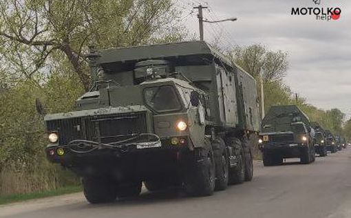 Колонна беларусской военной техники выехала в направлении границы с Украиной
