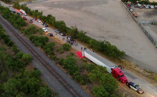 Десятки человек были найдены мертвыми внутри тягача с прицепом | Фото: Кредит: Ник Вагнер для The Texas Tribune