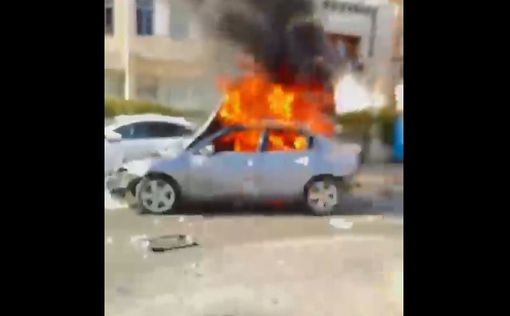 Взрыв автомобиля в Хайфе: водитель чудом спасся