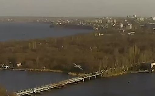 За пару секунд до взрыва: ракета летит в Николаевскую ОГА