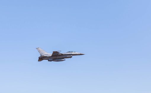 Истребитель F-16 разбился в Галилее