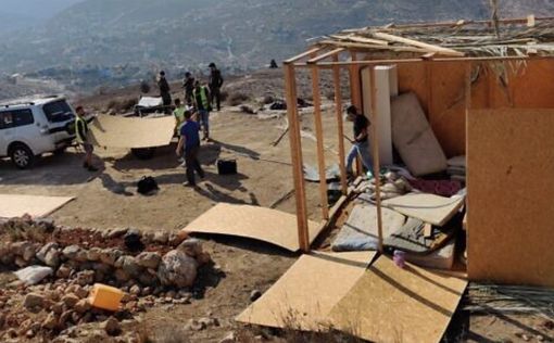 В поселении Ицхар снесены незаконные постройки