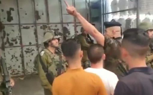 Видео: Палестинский офицер прогнал солдат ЦАХАЛа с рынка Хеврона