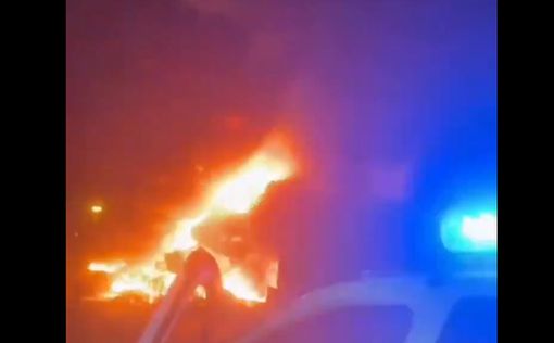 Видео: ракета угодила в резервуар с горючим в порту Ашдода
