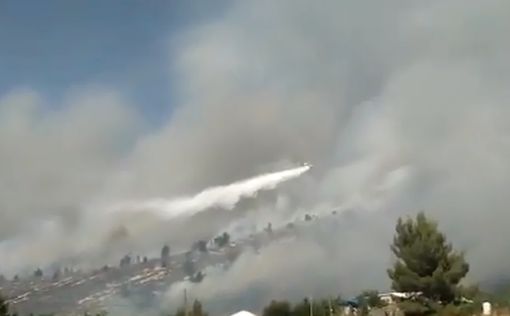 Ситуация с пожаром в Бат-Аин ухудшается: жителей эвакуировали
