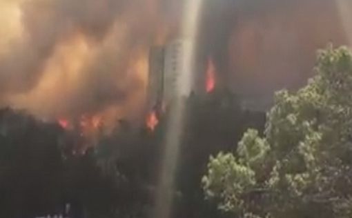 Во время пожара под жилыми домами Хайфы текло горючее