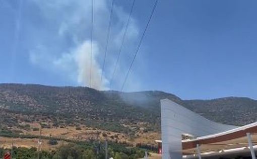 Пожарные продолжают тушить пожар близ границы с Ливаном