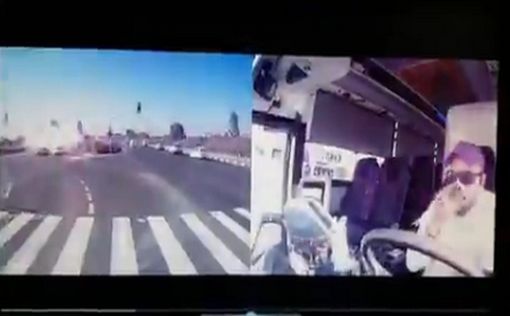 Видео: взрыв на шоссе №4, снятый из автобуса