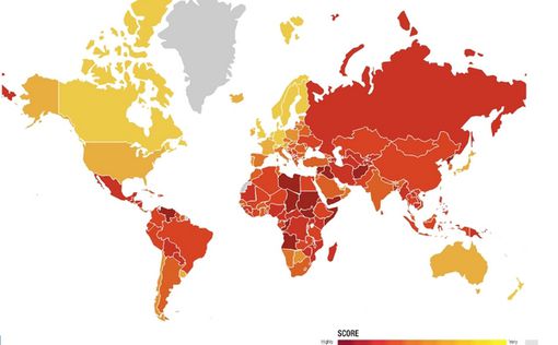 Израиль - на 34-м месте в индексе коррупции