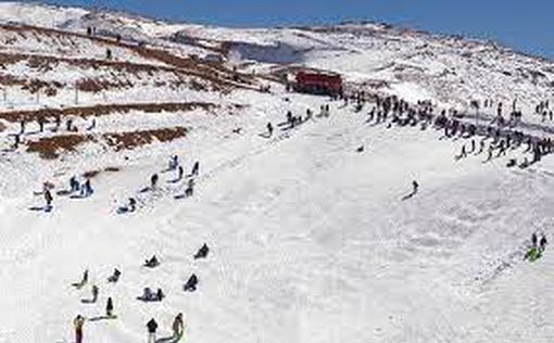 Снова идет снег: гора Хермон закрыта для посетителей