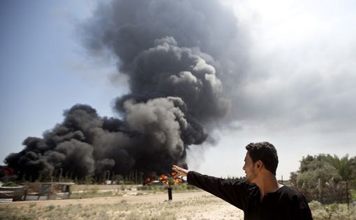 Газа горит