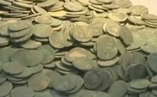 Найдено полтонны прекрасно сохранившихся римских монет