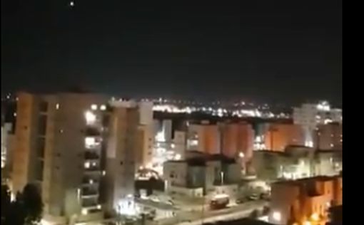 Ракетный обстрел Израиля засняли на видео