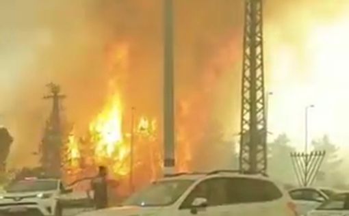Недалеко от поселения Мево-Модиим вспыхнул крупный пожар