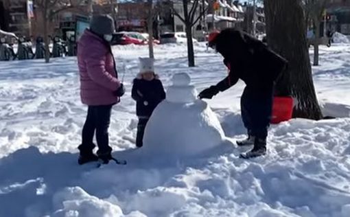 Видео: зимние забавы после снежного шторма в Торонто
