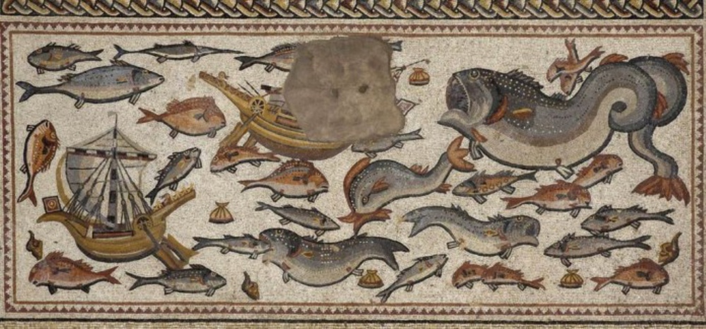 1700-летняя мозаика открывается в Археологическом центре в Лоде | Фото: Кредит: Ники Давидов / Управление древностей Израиля