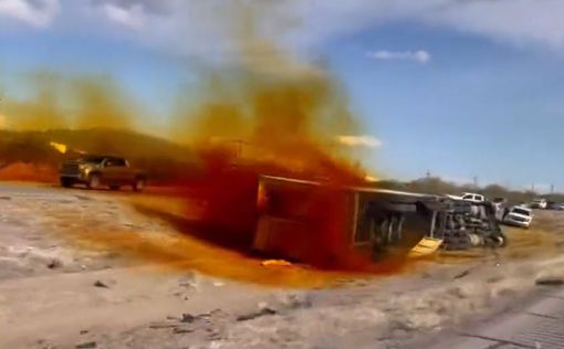Разлив токсичной кислоты из грузовика в Аризоне перекрыл автомагистраль