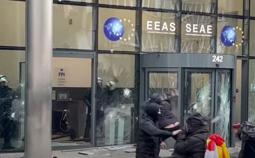 В Брюсселе протесты переросли в погром правительственных зданий