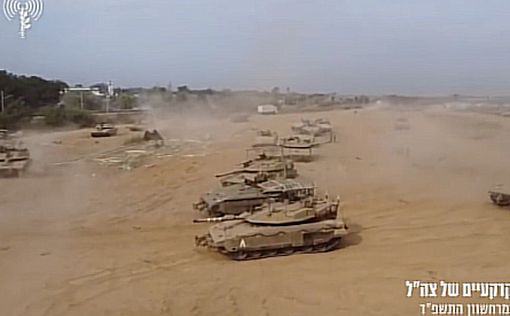 Видео: танковые колонны ЦАХАЛа в Газе