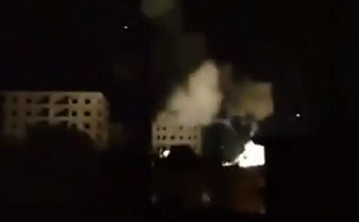 Видео: сирийская зенитная ракета попала в здание в Дамаске