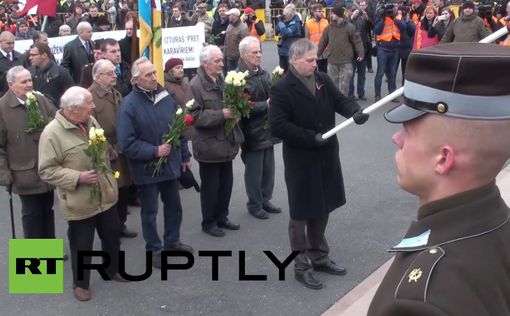 Ежегодное шествие памяти Waffen-SS в Риге. Видео