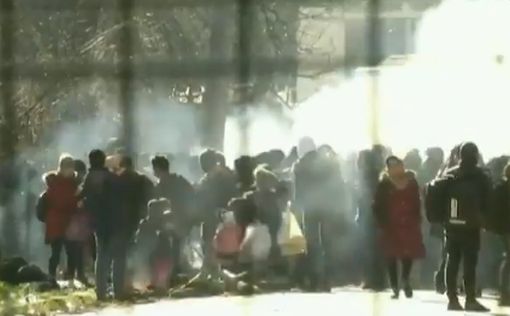 Видео: греки встретили беженцев слезоточивым газом