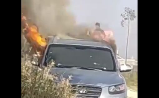 Палестинцы сожгли автомобиль стрелка с перекрестка Тапуах