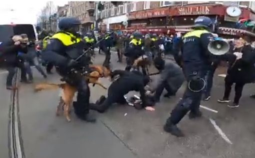 В ход пошли дубинки: силовой разгон акции протеста в Амстердаме
