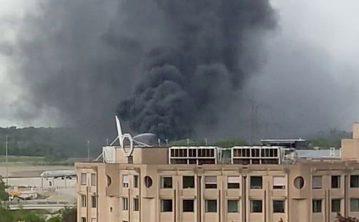 В Женеве возле аэропорта вспыхнул мощный пожар