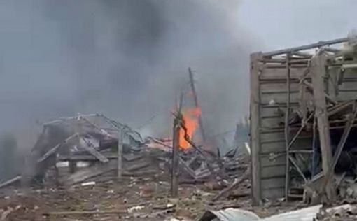 Видео: военная база ЦАХАЛа после попадания ракеты "Буркан"