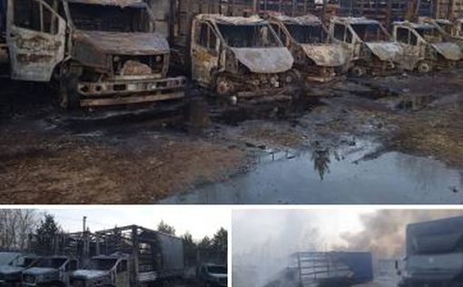В Твери за ночь сгорели на стоянке 38 грузовиков