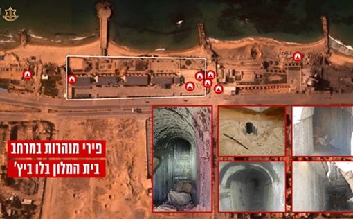 ЦАХАЛ нашел туннели под отелем Blue Beach в Газе