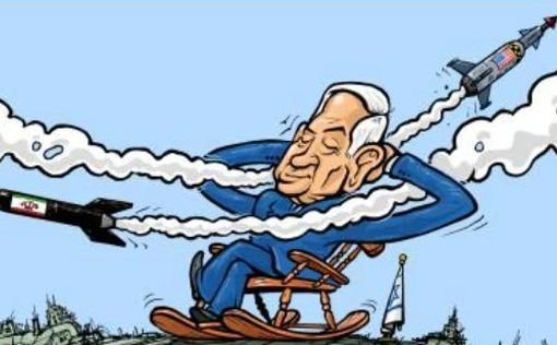 Катарская газета Аль-Араби аль-Джадид высмеяла Нетаниягу в карикатуре с ракетами