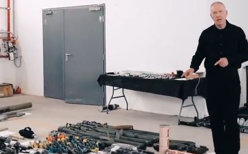 Галант выпустил видео на складе с конфискованным оружием террористов